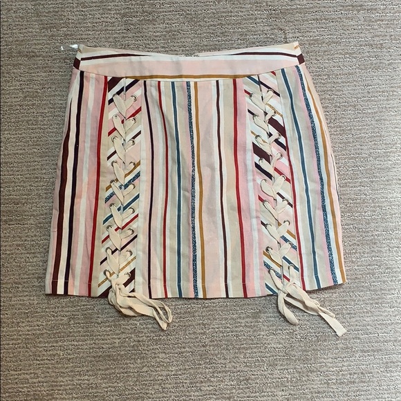 ILLA ILLA Dresses & Skirts - illa illa Colorful Striped Skirt SIZE SMALL